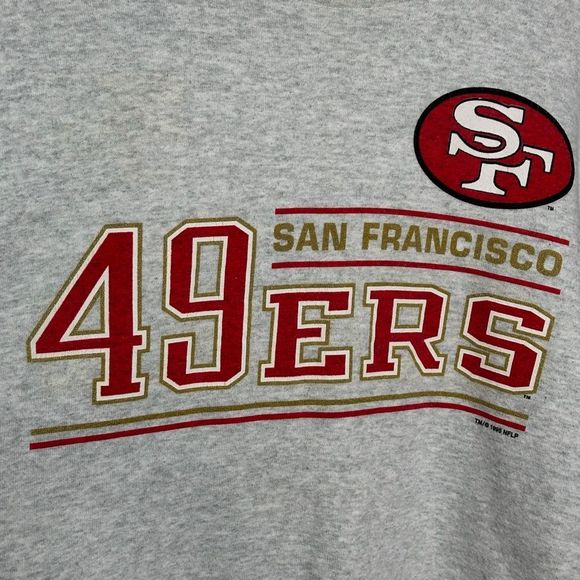 Vintage 90s 49ers Sweatshirt Made In USA Large - Picture 2 of 5